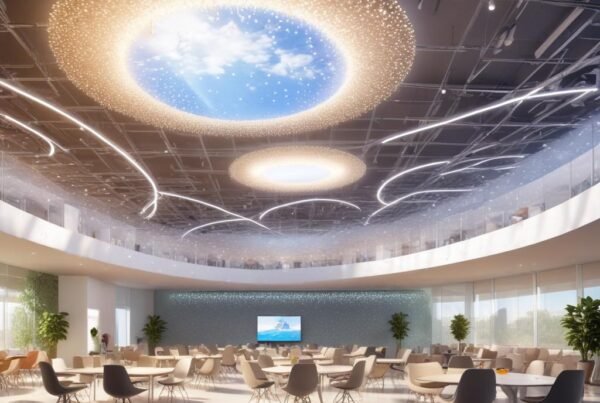 Sala de servidores de Google con tecnología avanzada