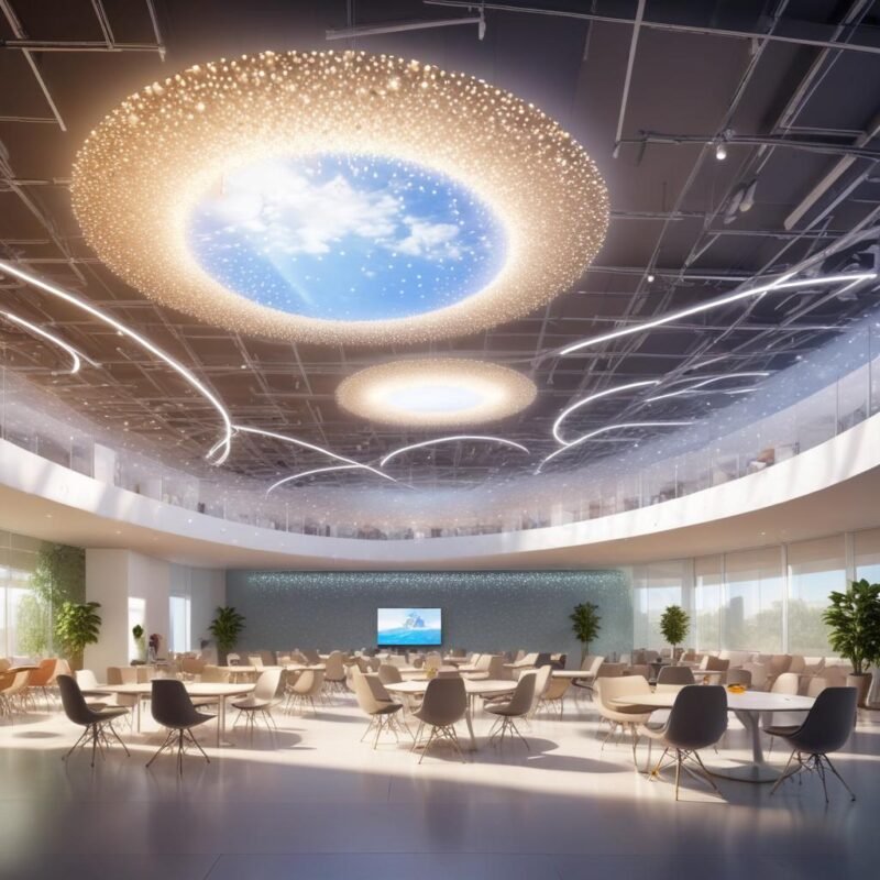 Sala de servidores de Google con tecnología avanzada