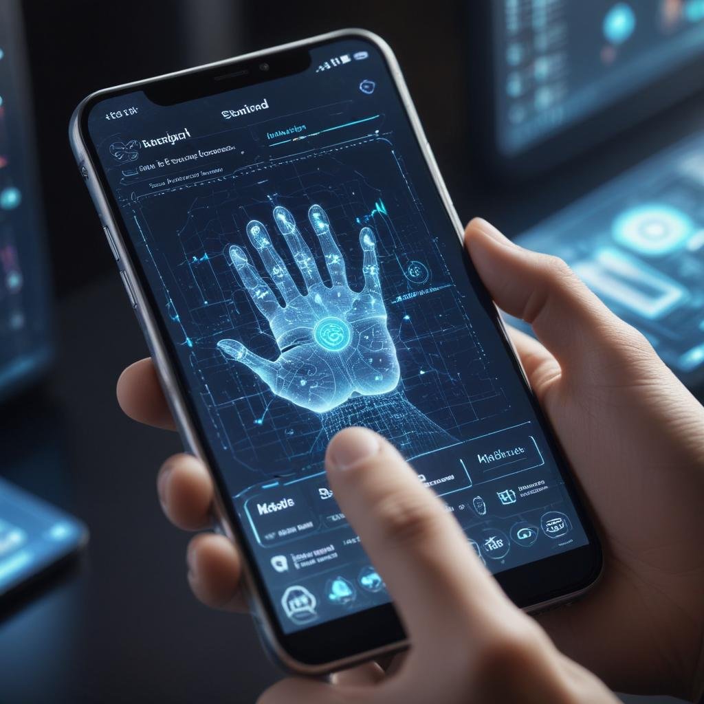 Close-up of AI-powered feature on device