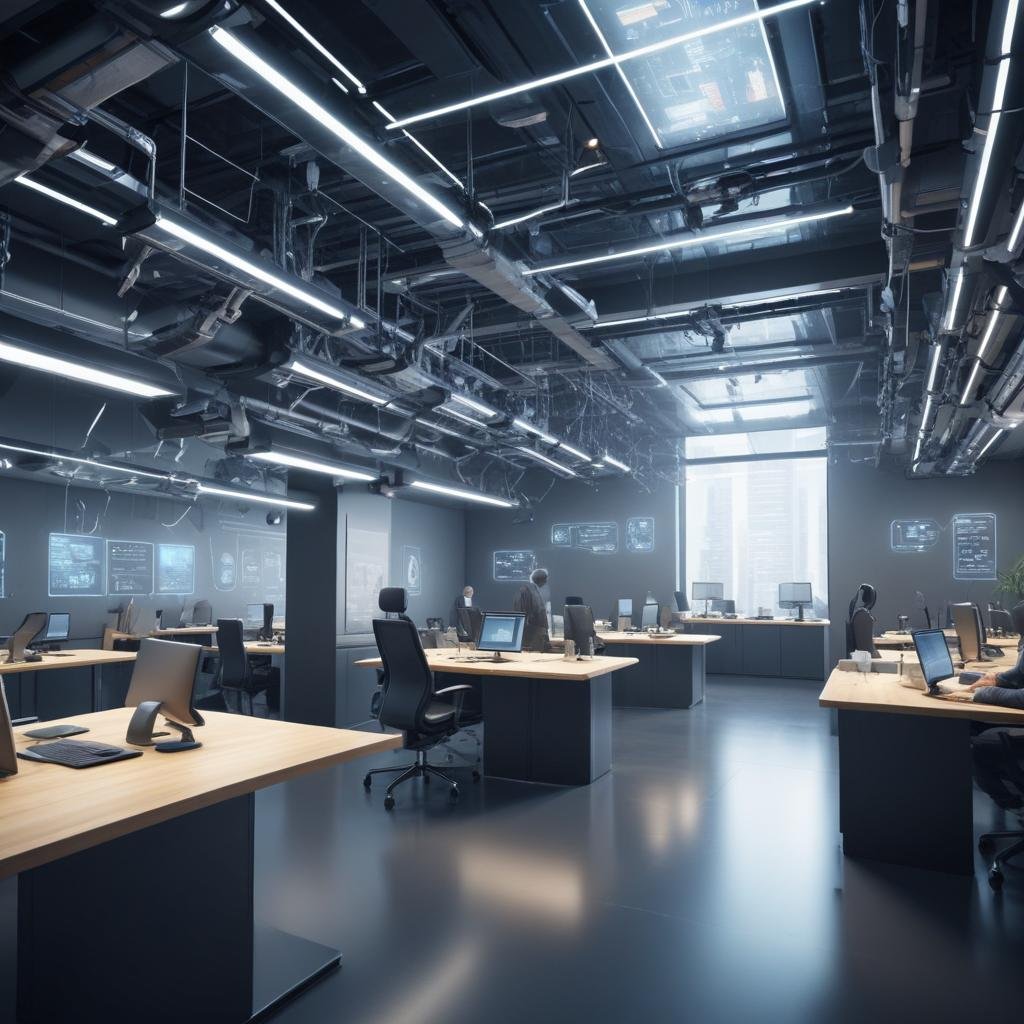 Visualization of an efficient business environment post-automation