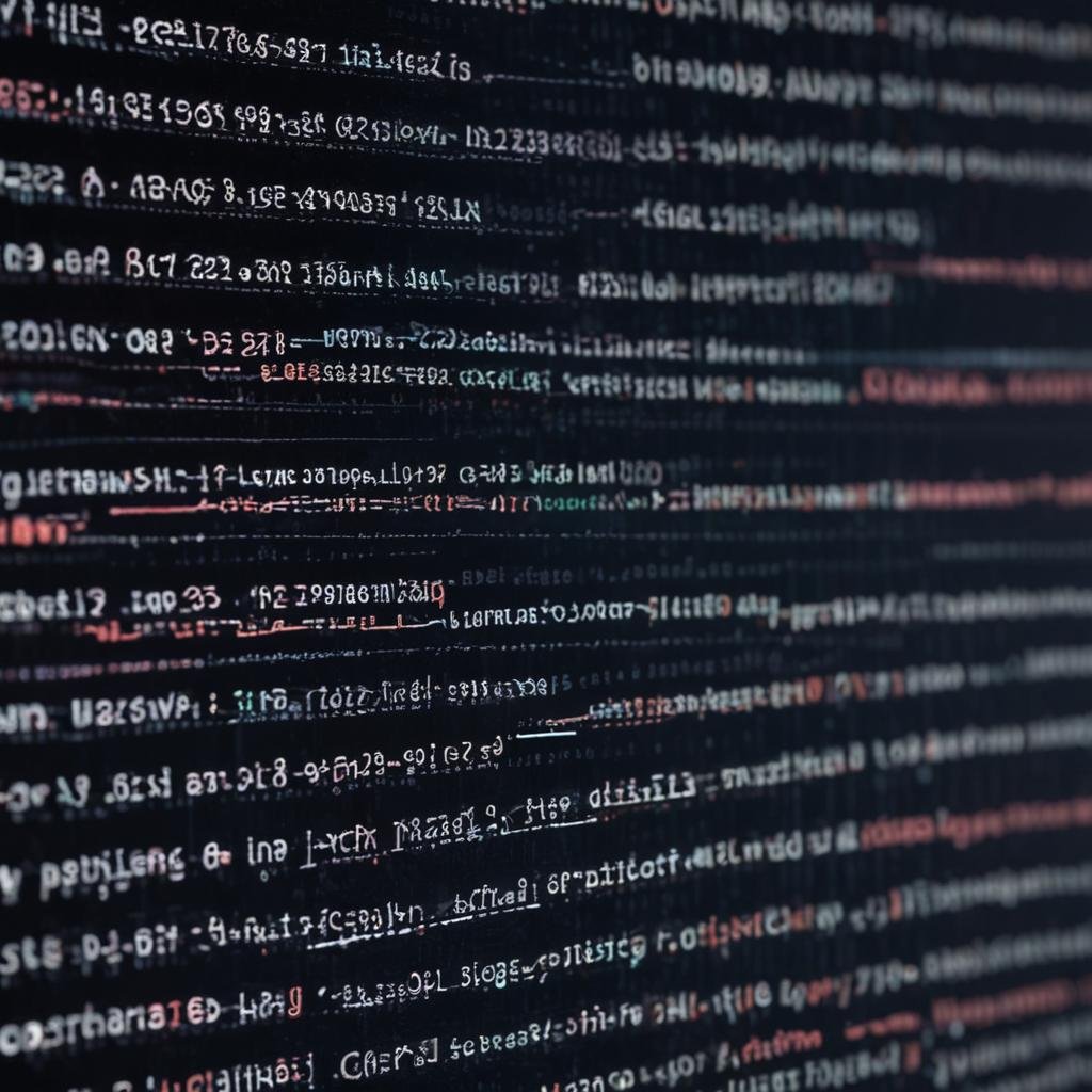 Highlighted lines of code on screen with AI error detection