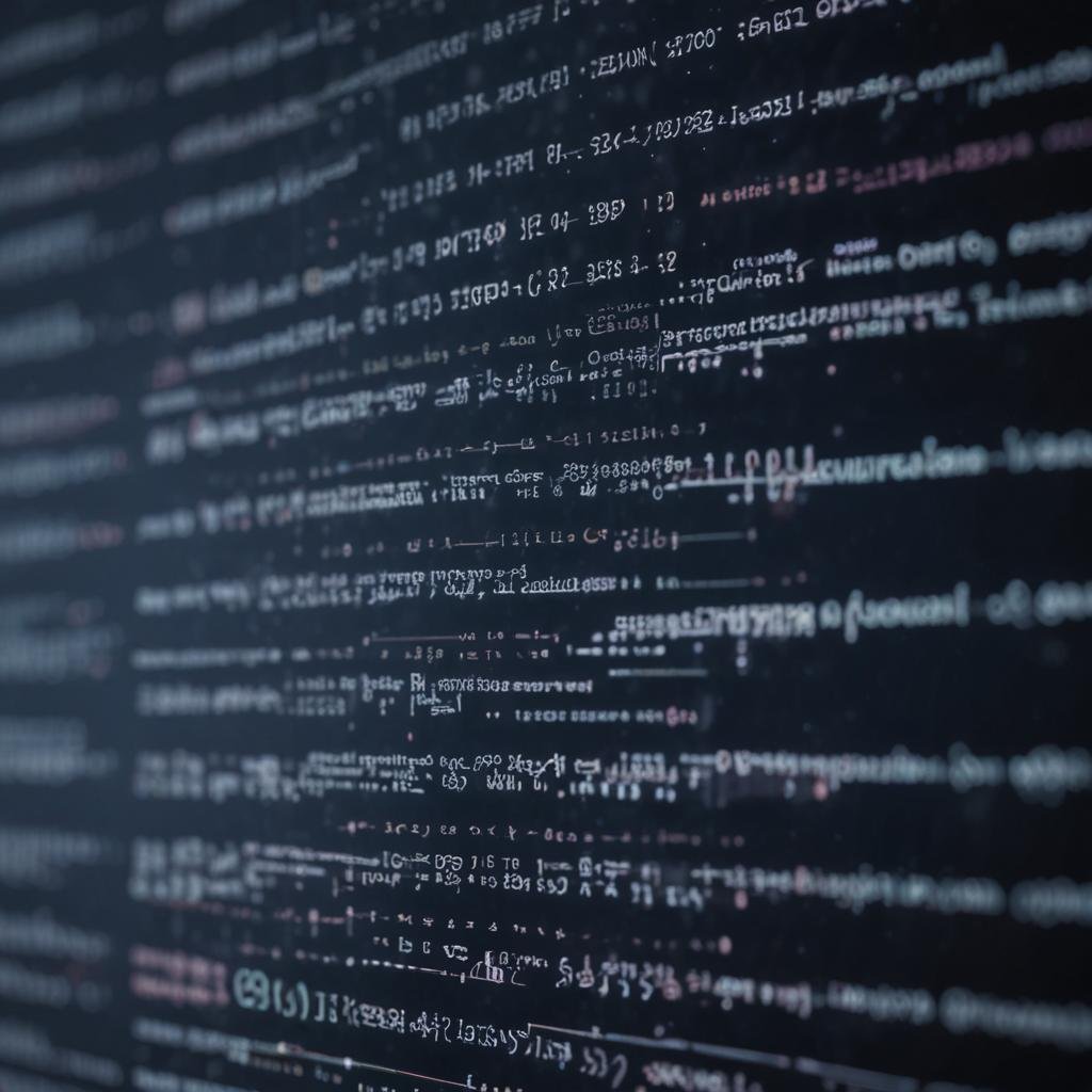 Close-up of AI reviewing code on a digital interface