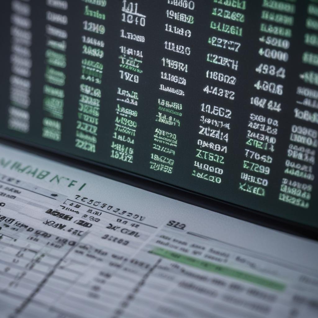 AI algorithm creating an Excel spreadsheet with data code.