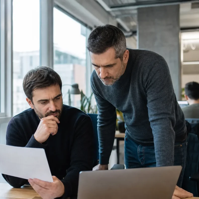Equipo de desarrollo en una oficina española revisa el modo automático claude code mientras supervisan seguridad y calidad del software.