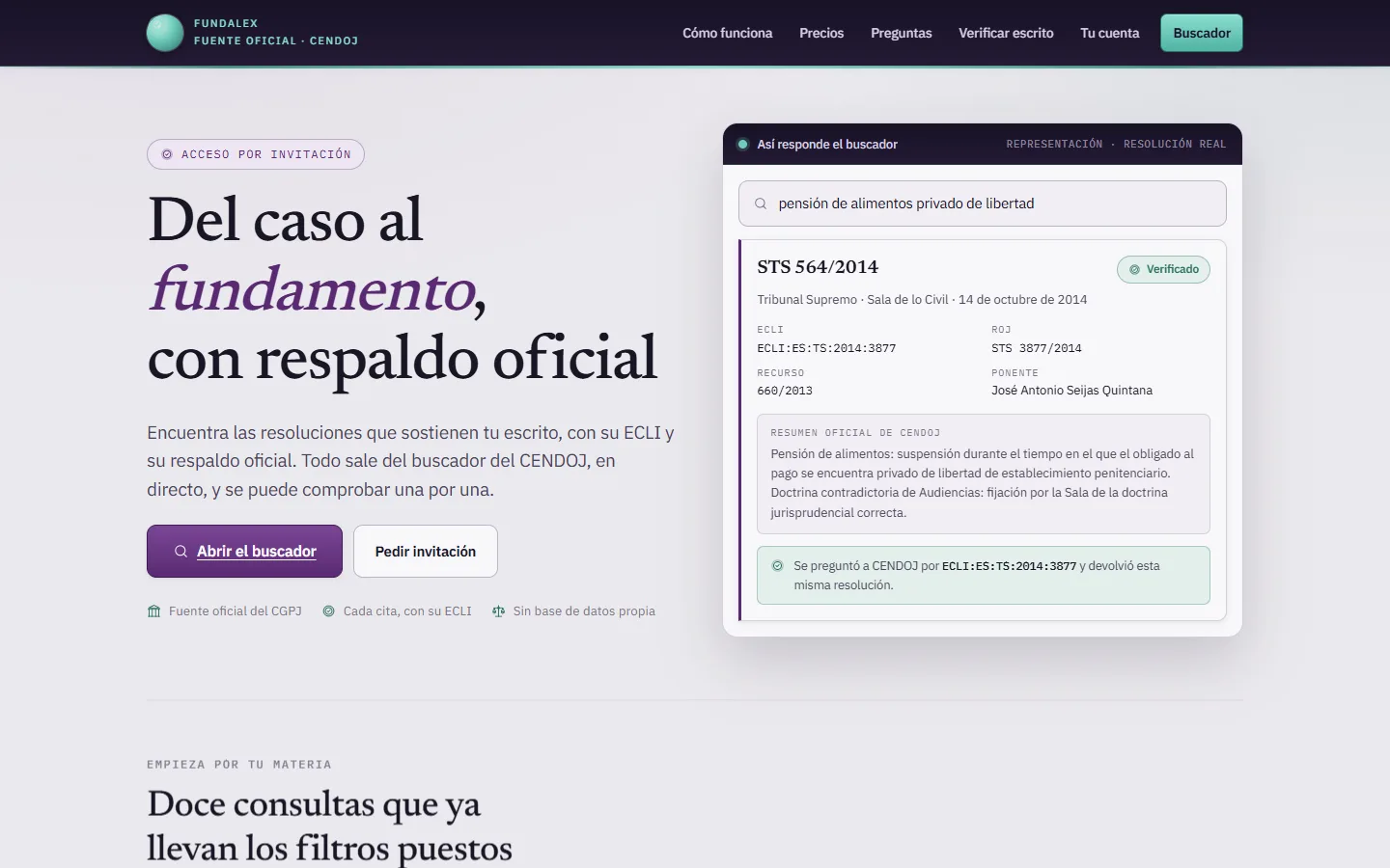 Buscador de jurisprudencia con IA